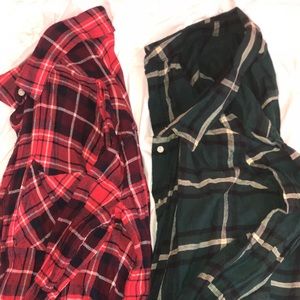 2 flannels!!